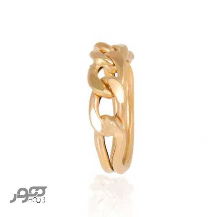 انگشتر طلا زنانه  کارتیر رکابدار کد ACR322