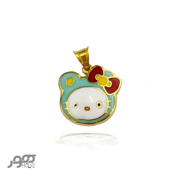 آویز طلا کودک طرح کیتی گربه کد EKP104