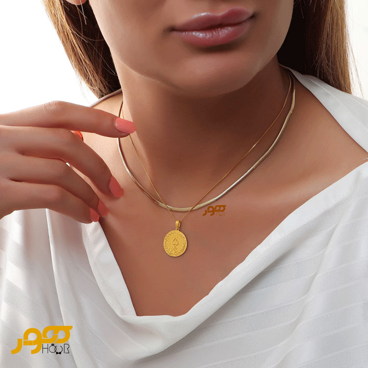 گردنبند طلا زنانه تیغ ماهی ماری کد BCN152