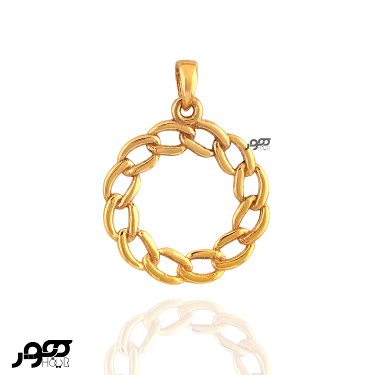 نیم ست طلا زنانه  کارتیر گرد کد BCS334