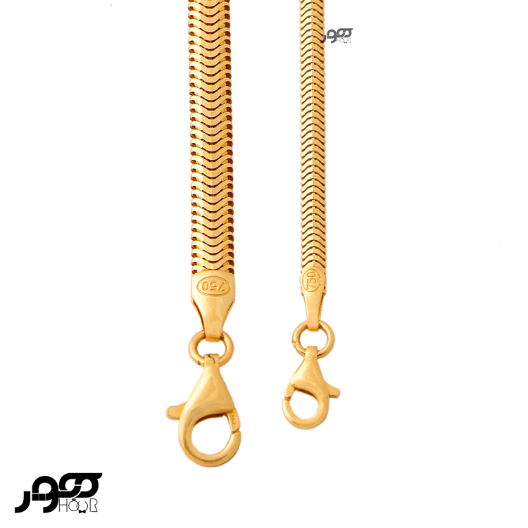 دستبند طلا زنانه تیغ ماهی ماری  کد BCB152