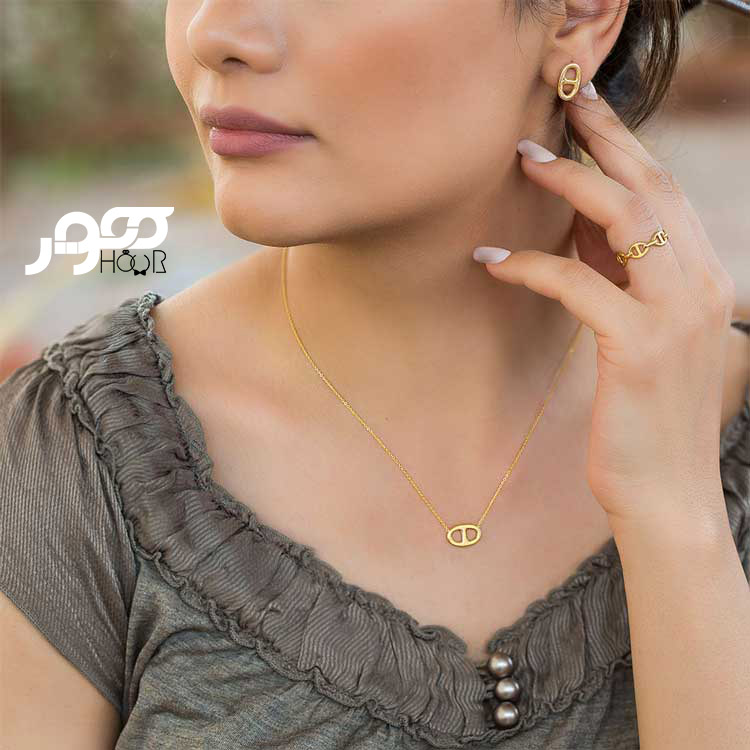 گردنبند طلا زنانه هرمس کد ACN311