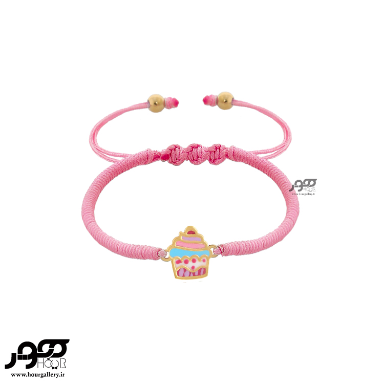 دستبند طلا ترکیبی کودک طرح کاپ کیک کد AKB715 دستبند طلا ترکیبی کودک طرح کاپ کیک کد AKB715