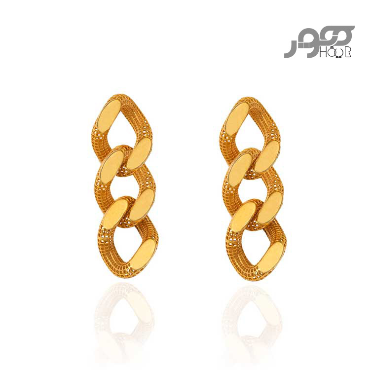 گوشواره طلا زنانه میخی  کارتیر فیوژن کد ACE376