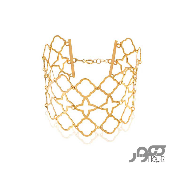 دستبند طلا زنانه طرح لویی ویتون  LV کد ALB111
