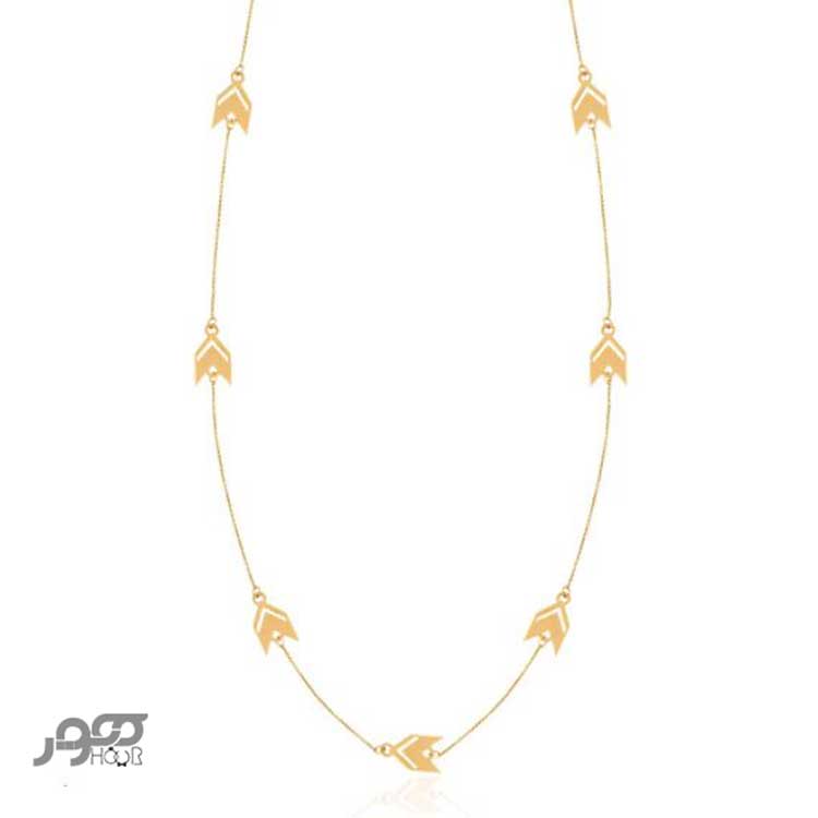گردنبند طلا زنانه رولباسی طرح فلش کد AXN639