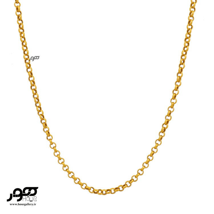 گردنبند طلا زنانه زنجیری رولو کد DCN262