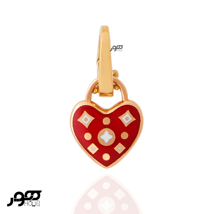 آویز طلا زنانه تیفانی طرح قلب قفلی  کد DCP265