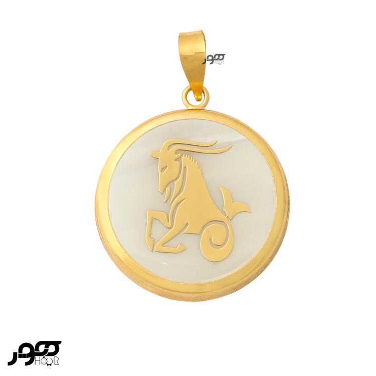 آویز طلا زنانه صدفی سمبل ماه دی کد BXP110