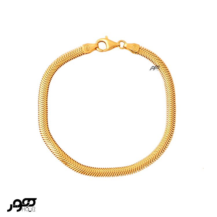 دستبند طلا زنانه تیغ ماهی ماری  کد BCB152