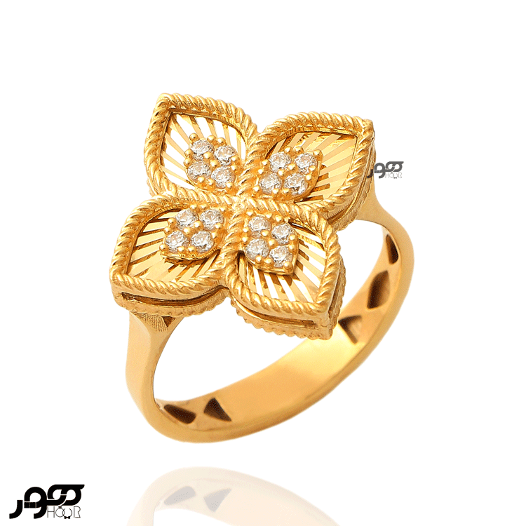 انگشتر طلا زنانه روبرتو کوین گل کوچک کد ACR571