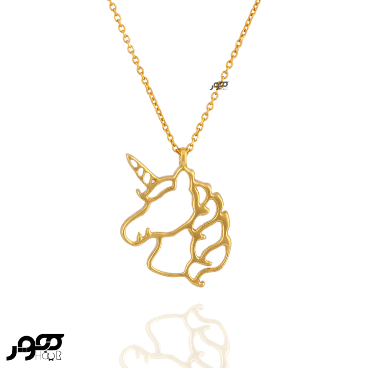 گردنبند طلا زنانه اسب تک شاخ یونیکورن کد BCN158