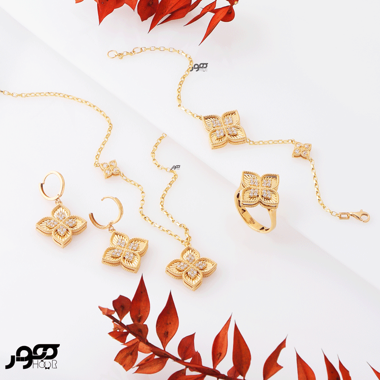 انگشتر طلا زنانه روبرتو کوین گل کوچک کد ACR571