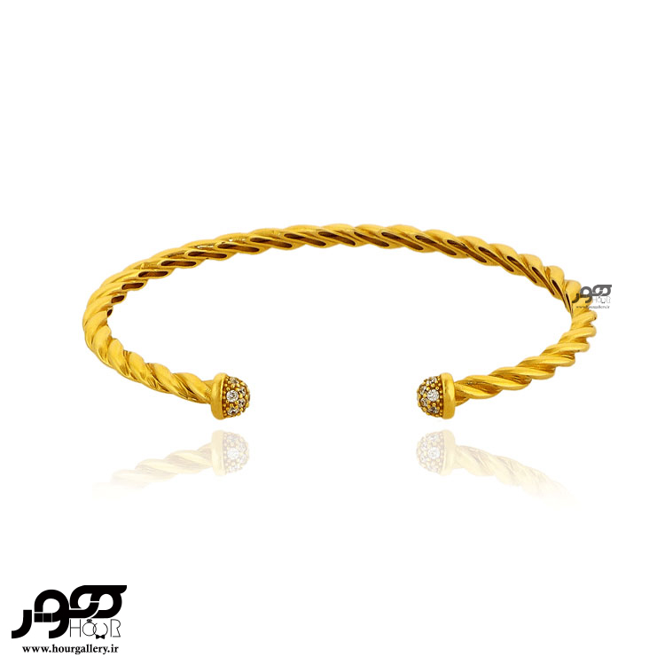 دستبند طلا زنانه طرح پیچ دیوید یورمن کد ACB471
