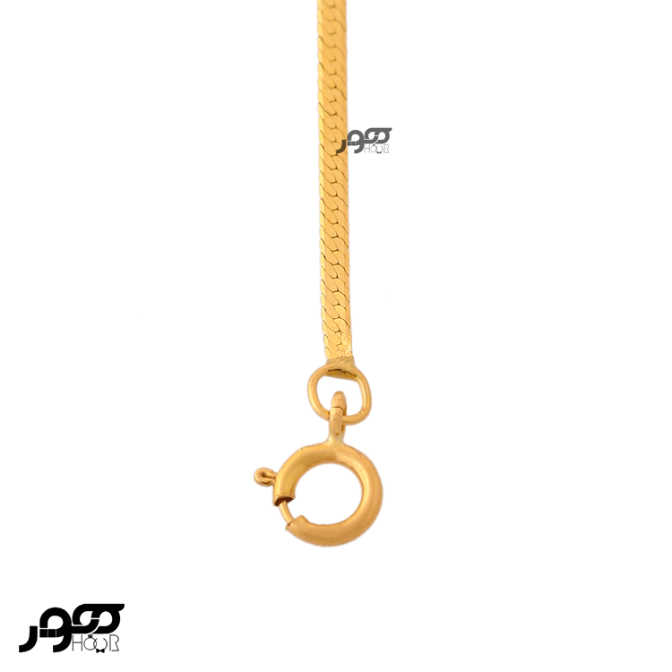 دستبند طلا زنانه سوپر هرینگبون سایز ۱ کد BCB100