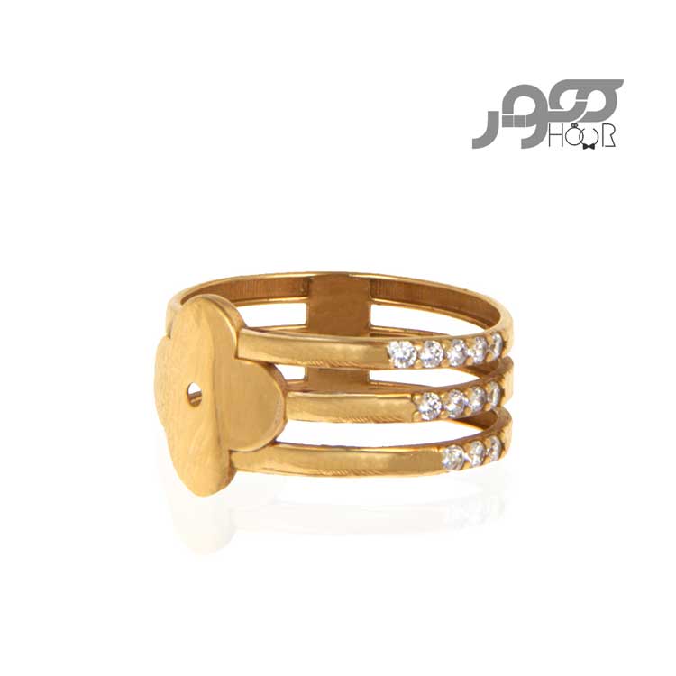 انگشتر طلا زنانه طرح لویی ویتون LV کد ACR423