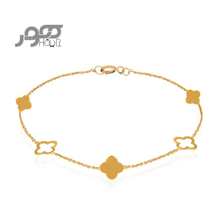 دستبند طلا زنانه ونکلیف کد ALB103