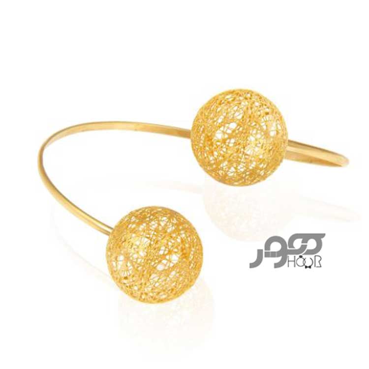 دستبند طلا زنانه بنگل النگویی فیوژن کد ACB345