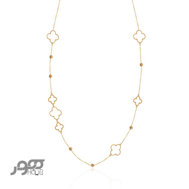 گردنبند طلا زنانه رولباسی ونکلیف کد AXN634