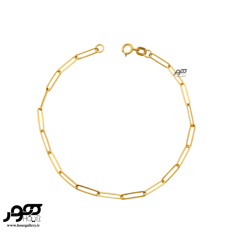 دستبند طلا زنانه طرح هرمس ظریف کد RCB253