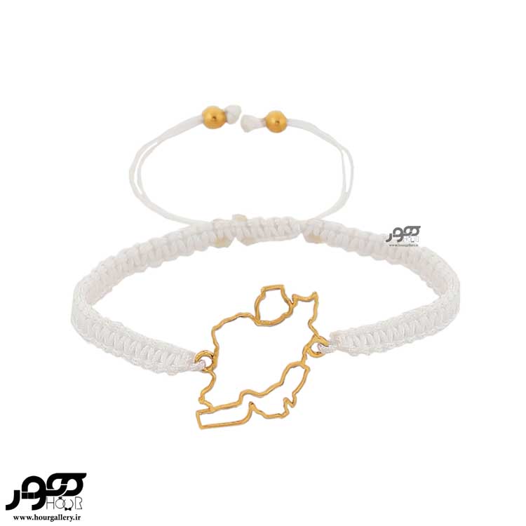 دستبند طلا طرح ایران کد AXB605