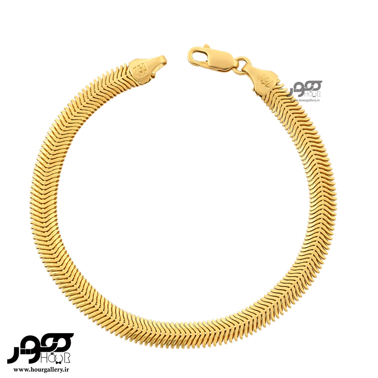 دستبند طلا زنانه ماری ( تیغ ماهی )  کد SNB100