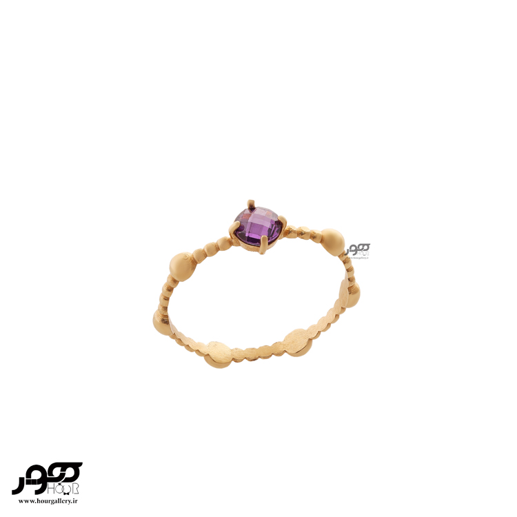 انگشتر طلا زنانه گوی و نگین کد ACR203 انگشتر طلا زنانه گوی و نگین کد ACR203