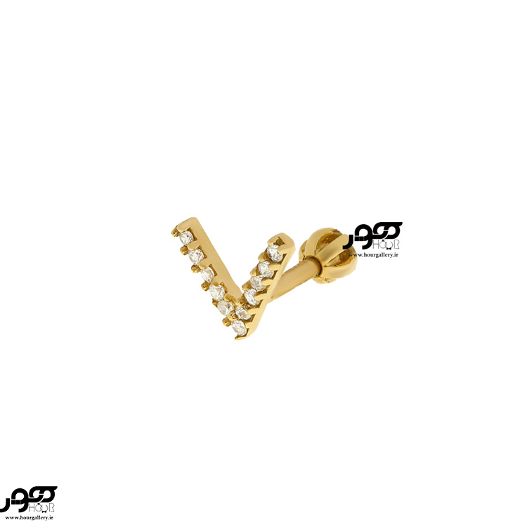پیرسینگ گوش طلا طرح V کد RPI897 پیرسینگ گوش طلا طرح V کد RPI897