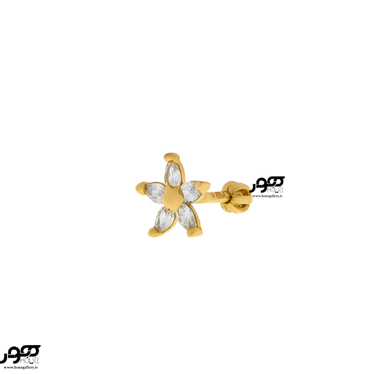 پیرسینگ گوش طلا طرح لیلی کد RPI308
