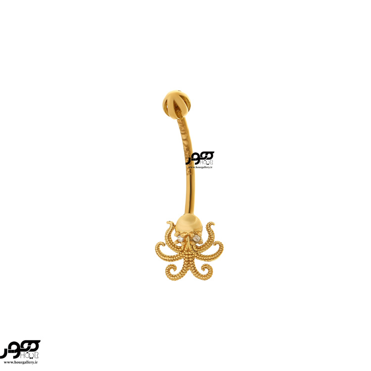 پیرسینگ ناف طلا طرح اختاپوس کد RPI318 پیرسینگ ناف طلا طرح اختاپوس کد RPI318